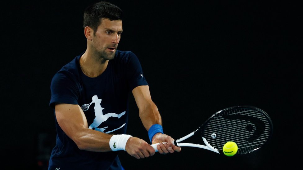 Djokovic had been training in Melbourne for the Australian Open