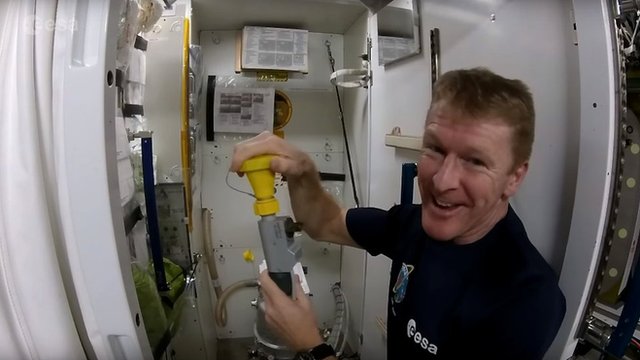 Tim Peake explains how to use the toilet in space