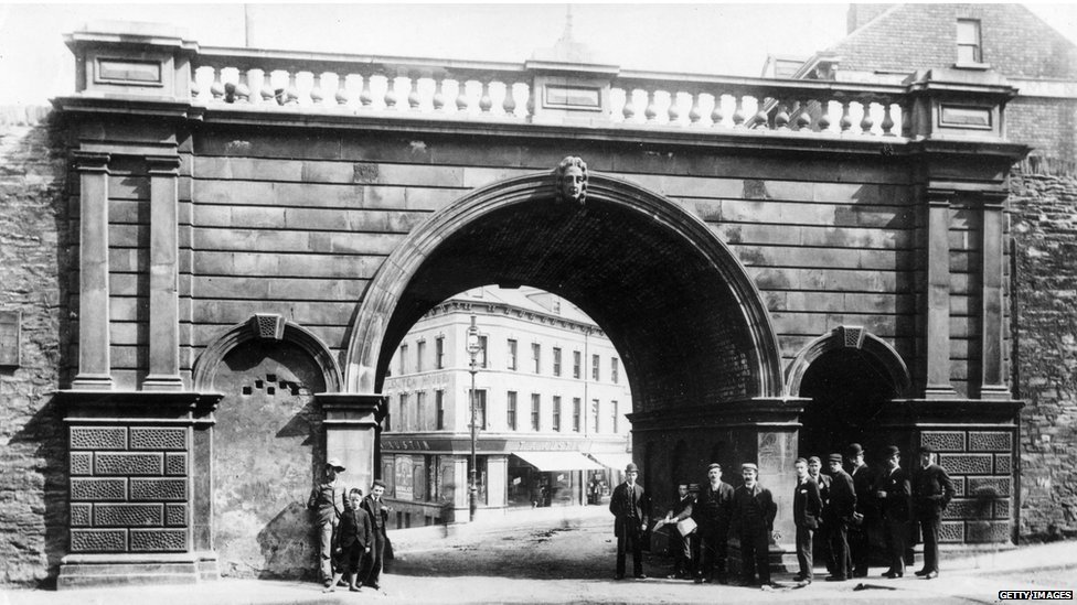 Паромные ворота около 1900 года