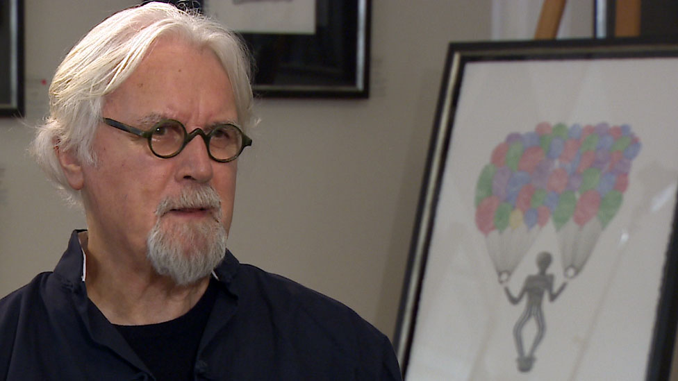 Sir Billy Connolly says 'art is my life now' as he unveils new show