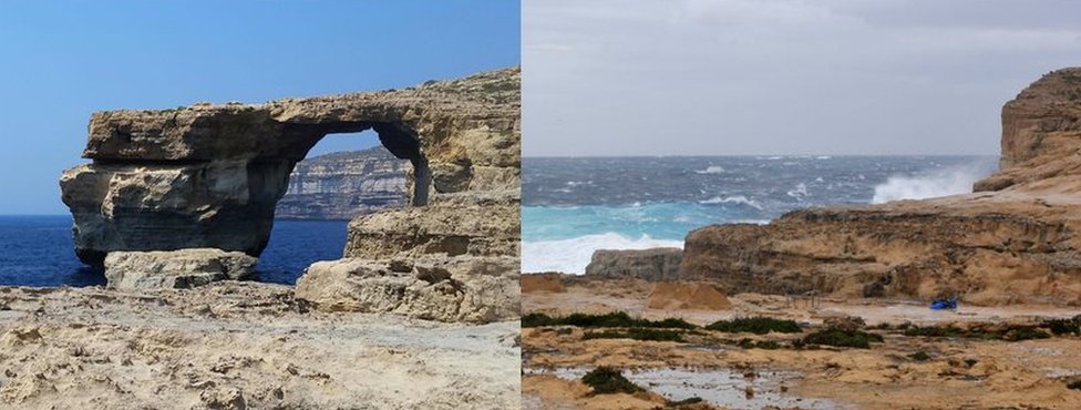 Malta S Azure Window Collapses Into The Sea c News