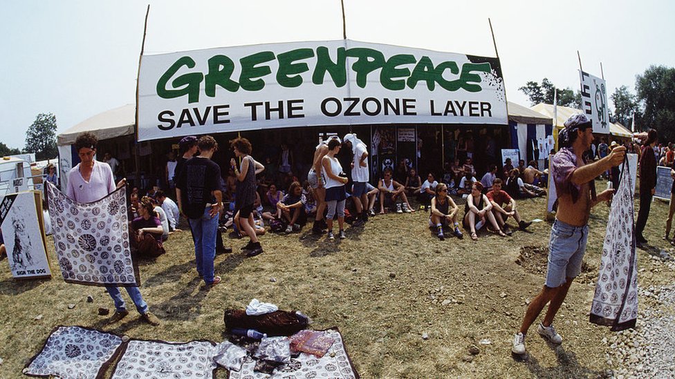 Greenpeace y la defensa de la capa de ozono.