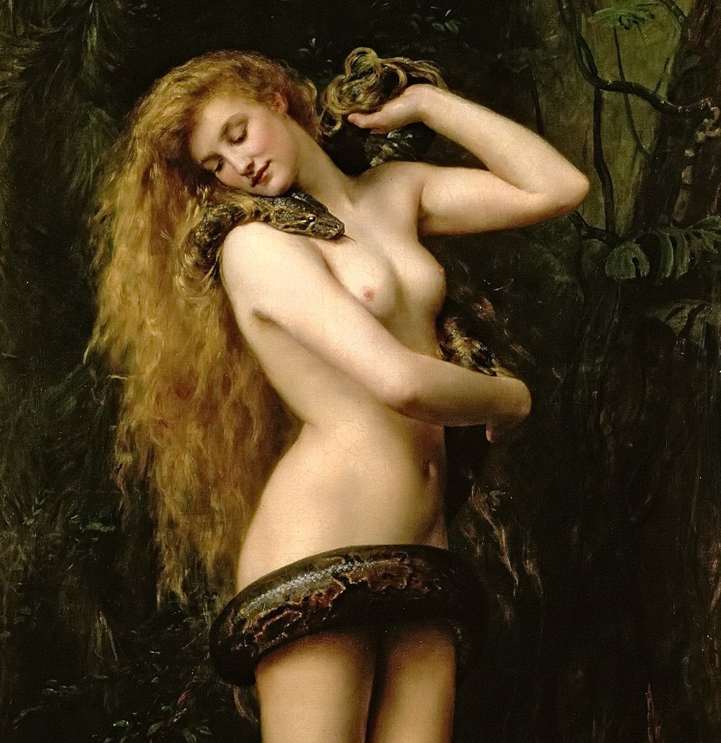 Detalle de "Lilith" de John Collier (1887).