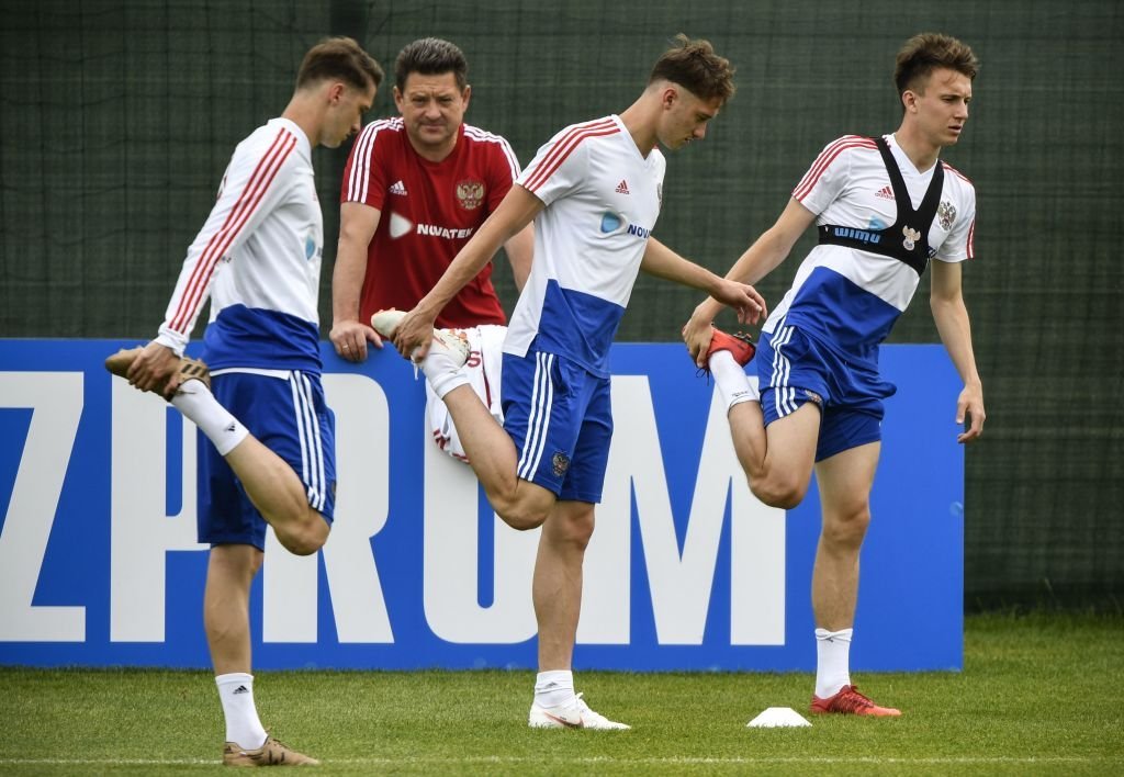 Tim Rusia latihan
