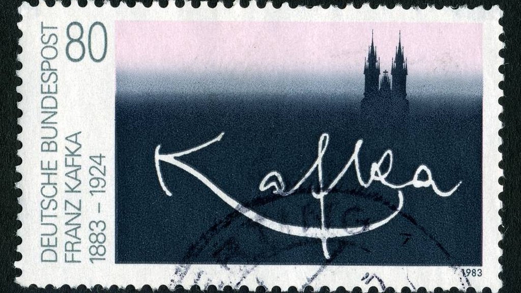 Estampilla alemana celebrando a Kafka.