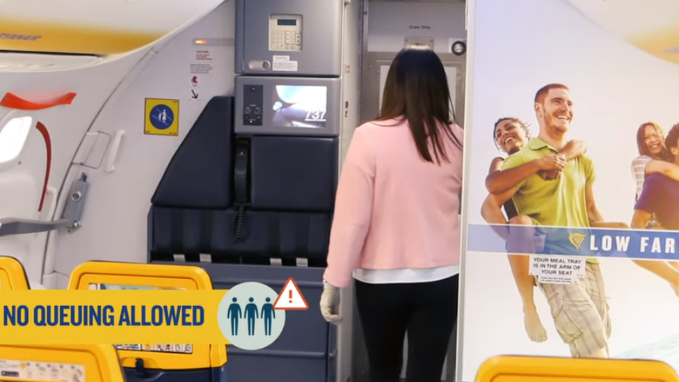 Скриншот рекламного ролика Ryanair