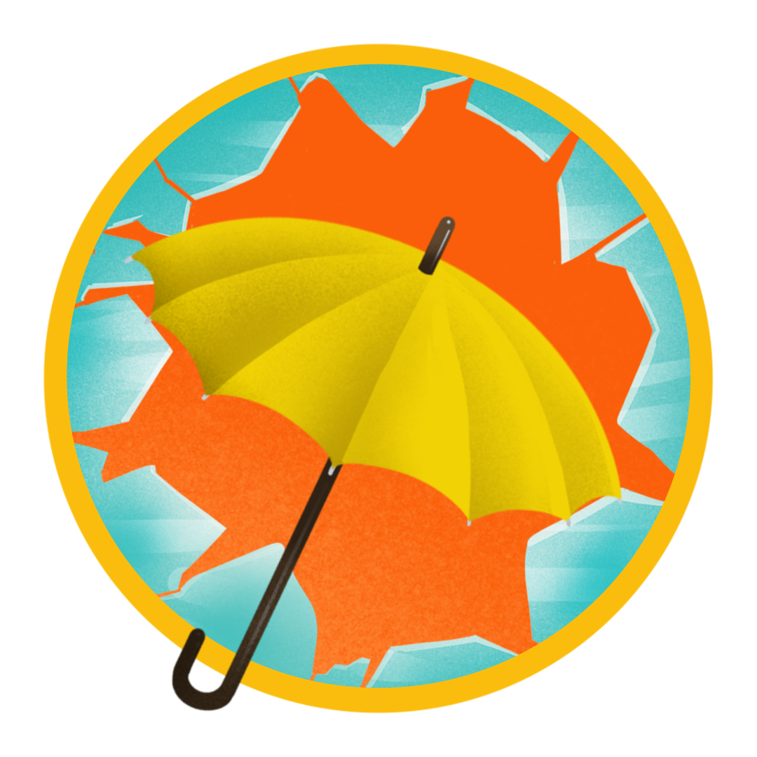 插圖：黃色雨傘