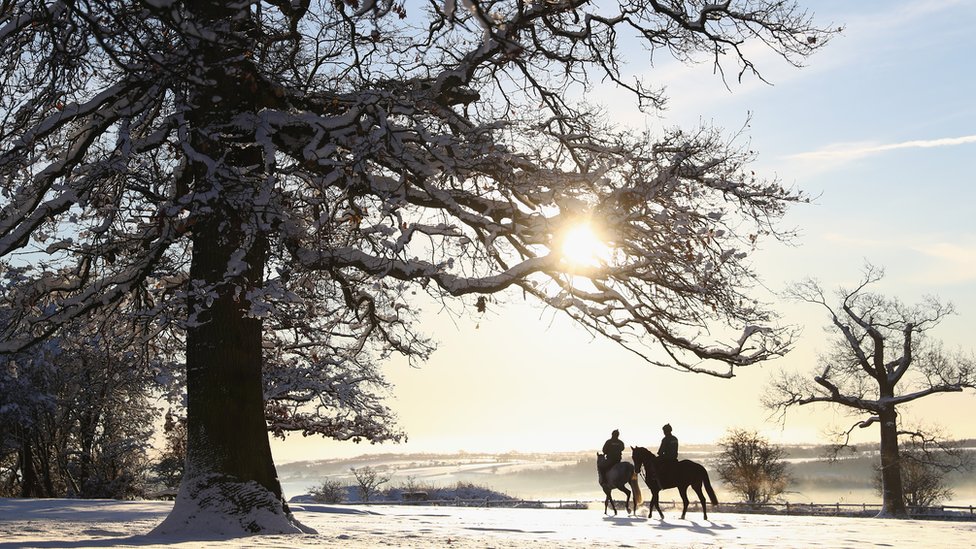 "Cuanto más tiempo pasamos delante de una pantalla, más necesitamos volver a lo básico", afirma Angeliqa Mejstedt, bloguera especializada en friluftsliv. Dos personas a caballo.