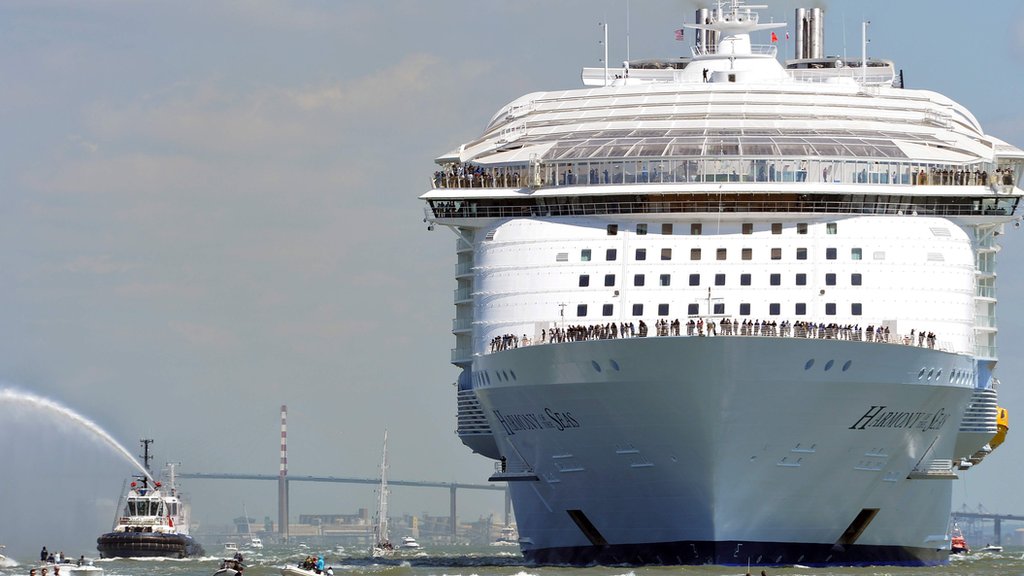 Keeping busy on the world's largest cruise ship - BBC News