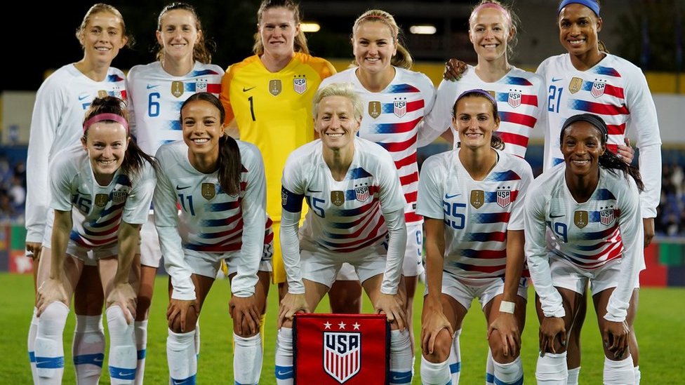 Equipo femenino de fútbol de Estados Unidos.