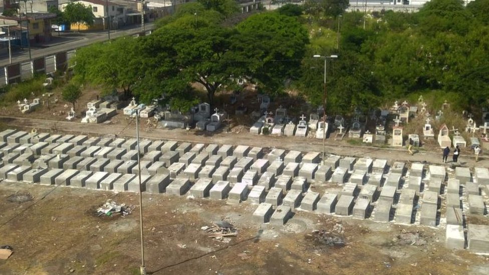 En Guayaquil, Ecuador, tuvieron que construirse nuevas tumbas ante la elevada cifra de muertos por covid-19.
