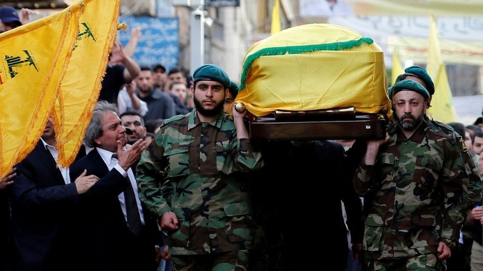 Thousands Mourn Hezbollah Commander At Beirut Funeral - BBC News