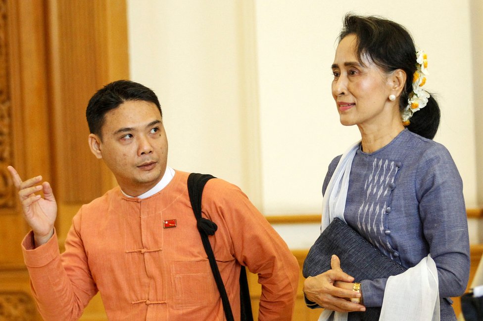 Zeya Thaw y Aung San Suu Kyi