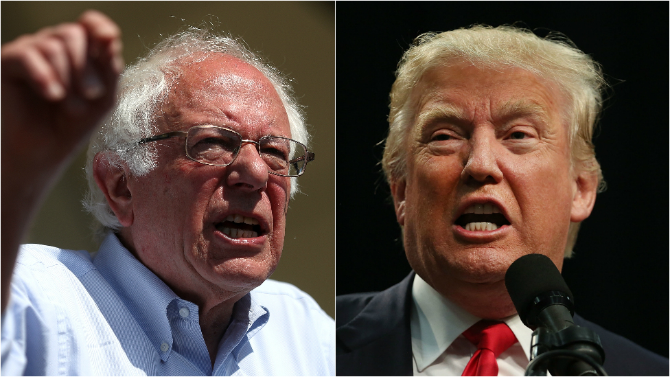 Elecciones en EE.UU.: cómo la táctica de Bernie Sanders puede beneficiar  más a Donald Trump que a Hillary Clinton - BBC News Mundo