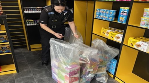 Police seize 11k of illegal vapes and tobacco from two Malvern shops - BBC  News
