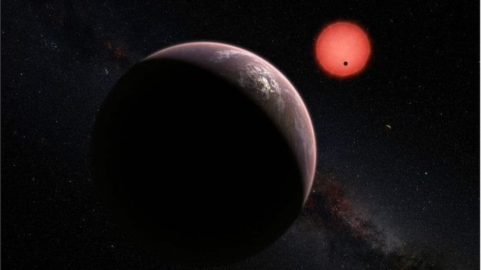 Una ilustración de un exoplaneta