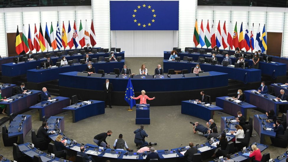 Avrupa Komisyonu Başkanı Ursula von der Leyen, her yıl düzenlenen 'Birliğin Durumu' konuşmasını Strazburg'da yaptı.