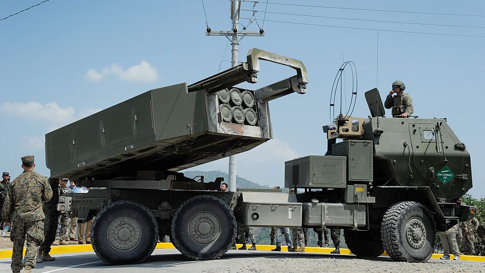 Image shows Himars rocket system