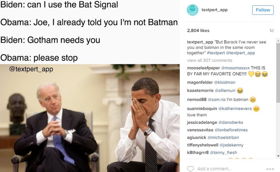 Biden And Obama Memes Jokes On Trump Imagined Bbc News 