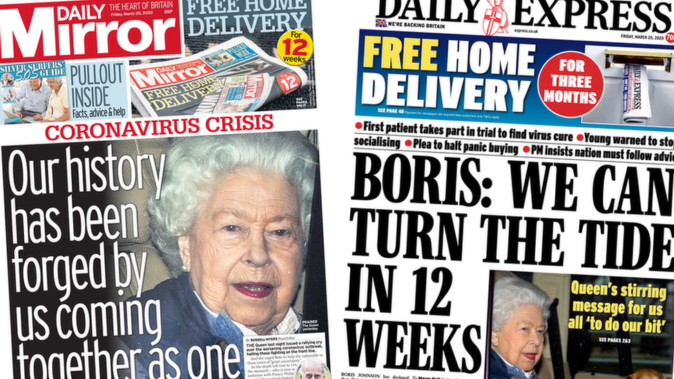 Первые страницы Daily Mirror и Daily Express