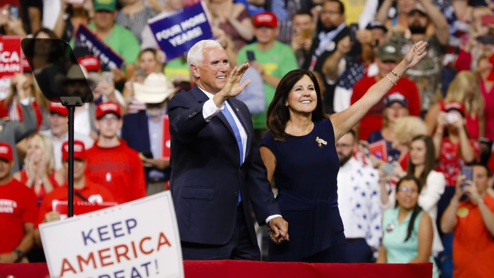 Mike Pence and his wife