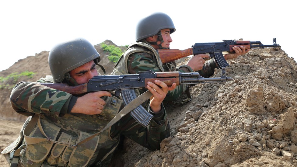 Arhivska fotografija azerbejdžanskih vojnika u tatarskom regionu 2016. godine