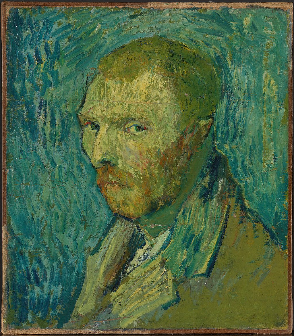 Autorretrato (finales de agosto de 1889), Vincent van Gogh, Museo Nacional de Arte, Arquitectura y Diseño, Oslo.