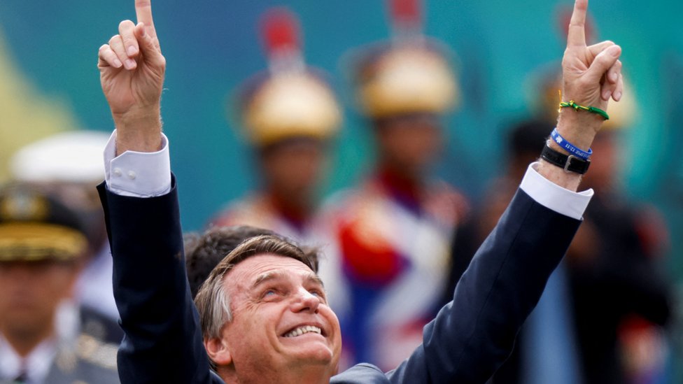 Bolsonaro durante comemorações do 7 de setembro