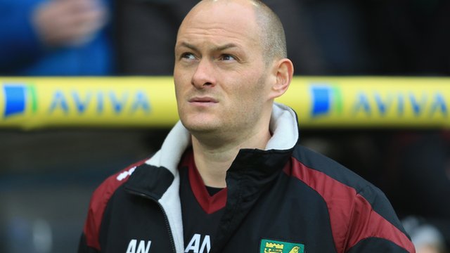 Norwich City manager Alex Neil
