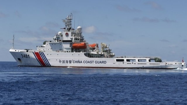 Chinese coast guard boat in South China Sea