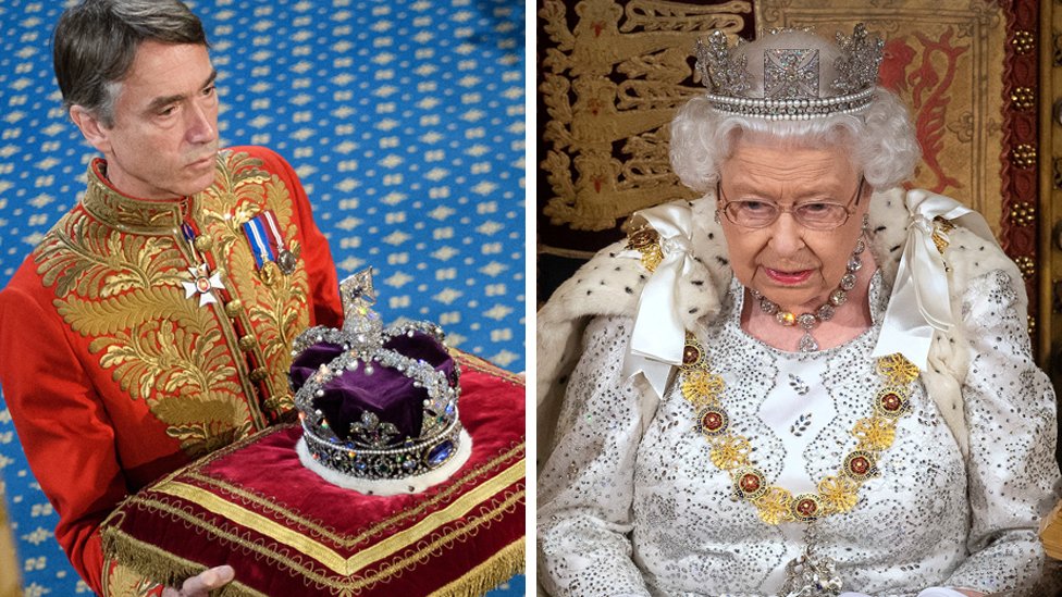 Queen's Speech: Why didn't the Queen wear her crown? - BBC News