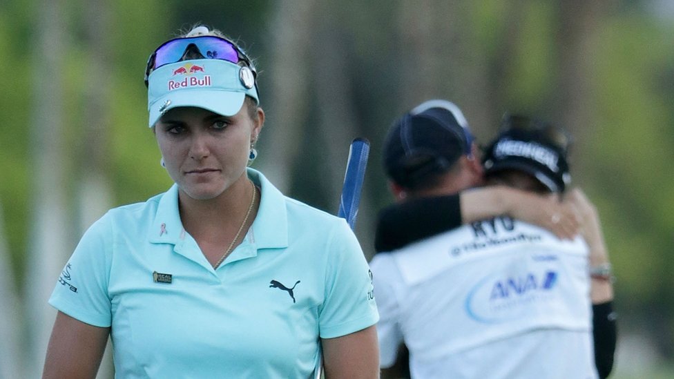 Lexi Thompson estaba liderando el torneo, pero al final Ryu So-yeon se quedó con la victoria. Lexi Thompson