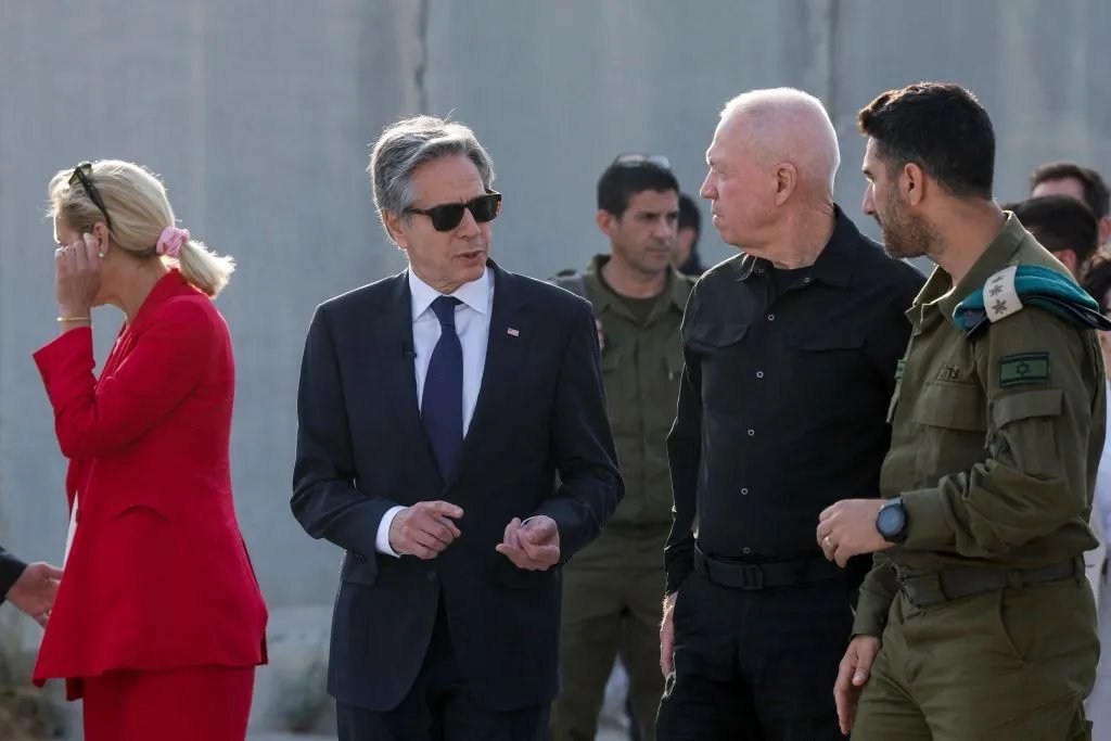 Galant se sastao sa američkim državnim sekretarom Antonijem Blinkenom na prelazu Kerem Šalom između Izraela i Gaze ranije ovog meseca