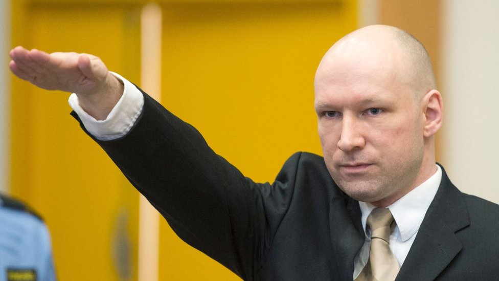 Anders Behring Breivik en una foto de archivo de 2016