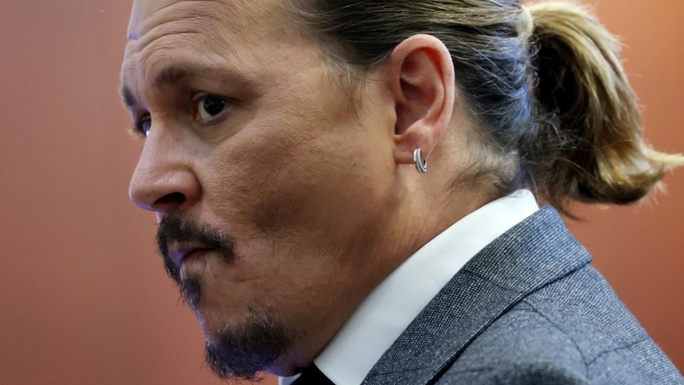 Johnny Depp en el juicio de 2022.