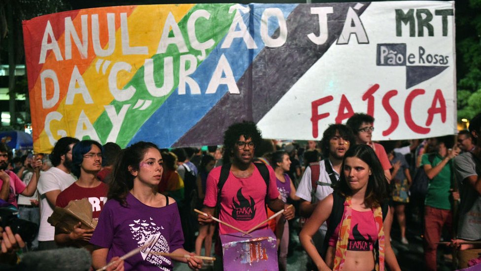 Marcha pro derechos LGBT.