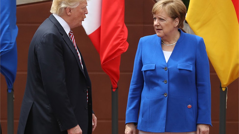 Меркель и Трамп