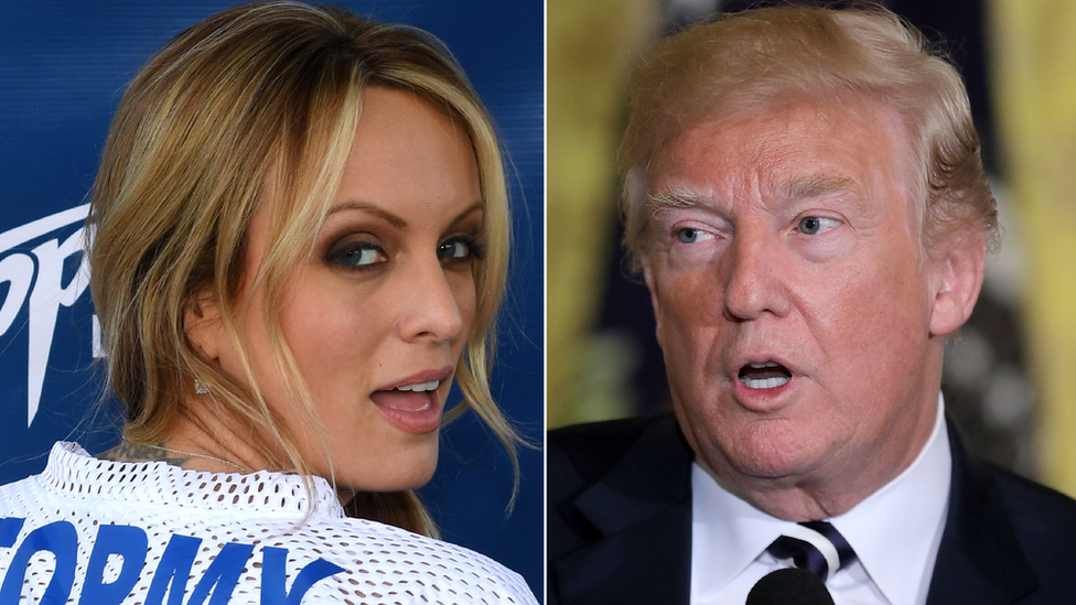 Dani Danial Fucking Videos - Stormy Daniels and Trump: The conflicting statements - BBC News