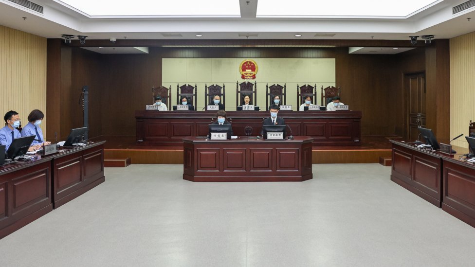 天津市第二中級法院某法庭（新華社圖片19/5/2022）