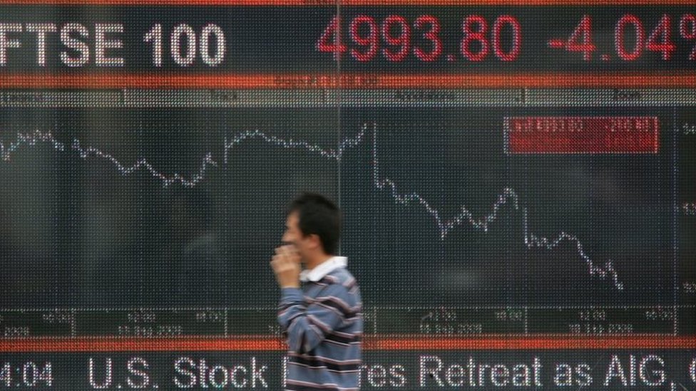 падение индекса FTSE 100 16 сентября 2008 г.