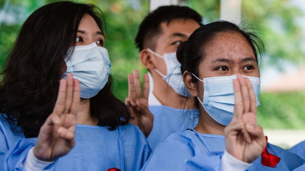 Myanmar coup: The doctors and nurses defying the military