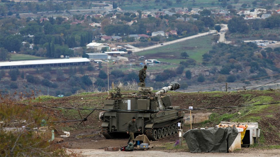 Israeli troops in the occupied Golan Heights (3 January 2020)