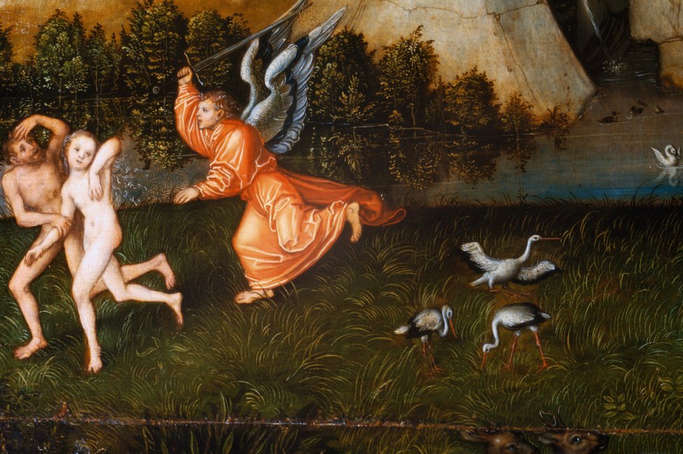 Expulsion of Adam and Eve by Lucas Cranach the Elder
