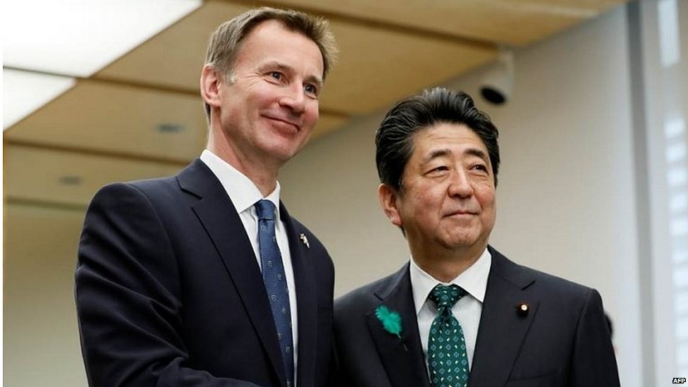 Джереми Хант встречается с премьер-министром Японии Синдзо Абэ