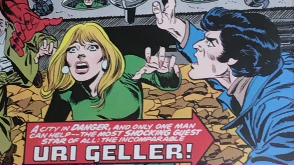 Comic featuring Uri Geller