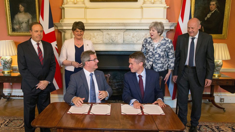 The 2017 confidence and supply deal is signed