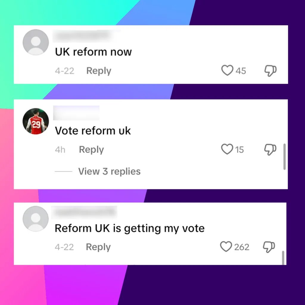 用戶認為"改革黨機器人"在反覆推送支持該黨的帖子。
