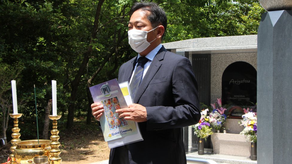 Hidekichi Hashimoto, um dos responsáveis pelo projeto do jazigo coletivo