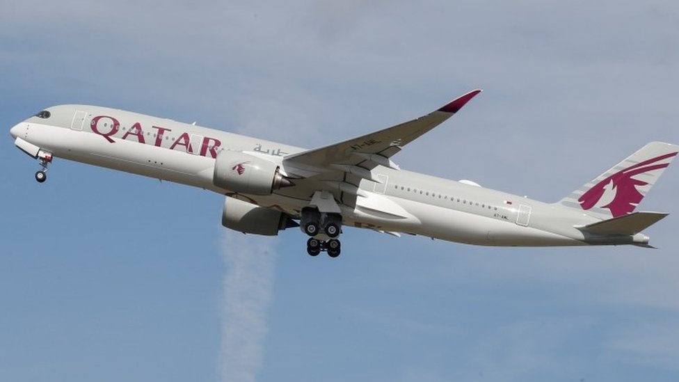 Самолет Qatar Airways