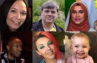 Фотографии некоторых убитых в Великобритании в 2019 году